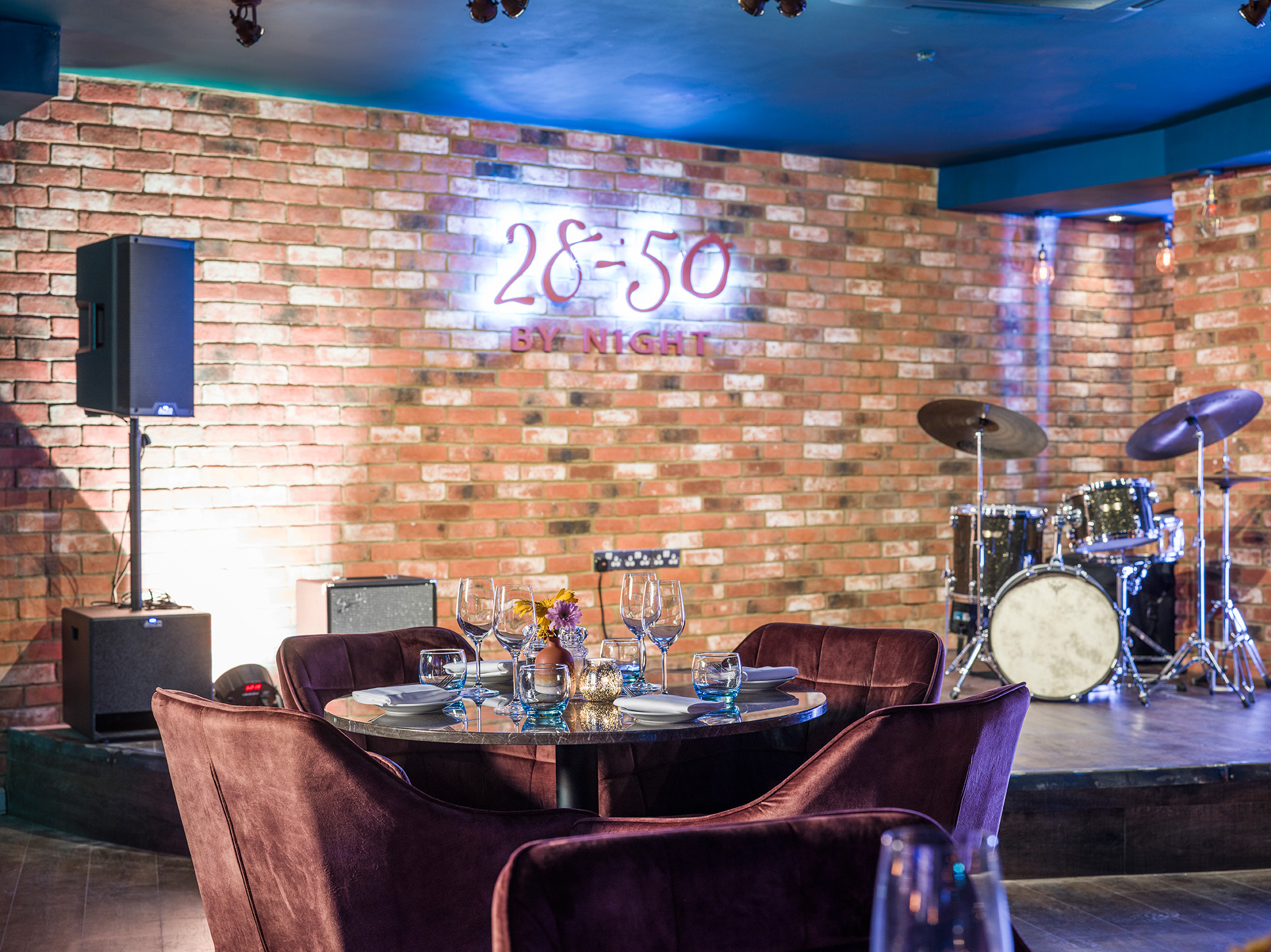 28-50 By Night The Stage Front Table